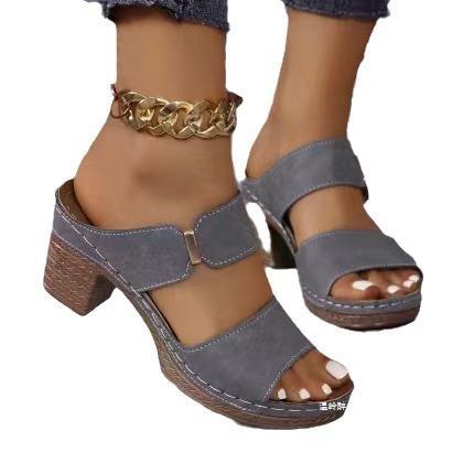 Damen Wedge-Sandalen mit komfortabler Riemenstruktur und modischem Design R&B