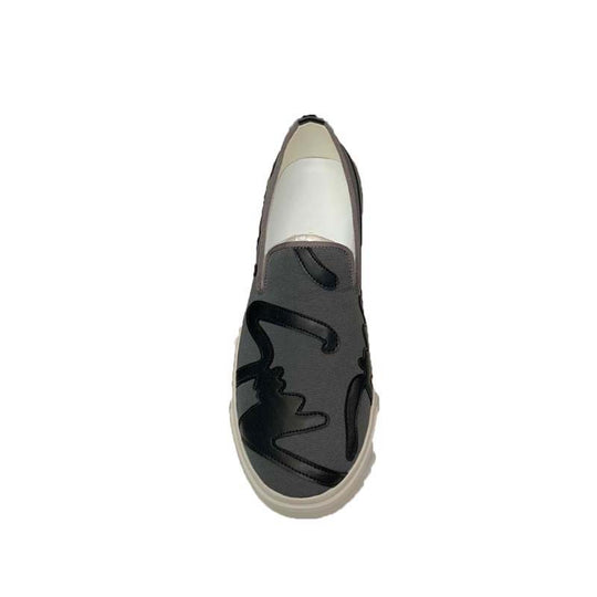 Damen Slip-On Sneakers mit auffälligem Design und rutschfester Laufsohle R&B
