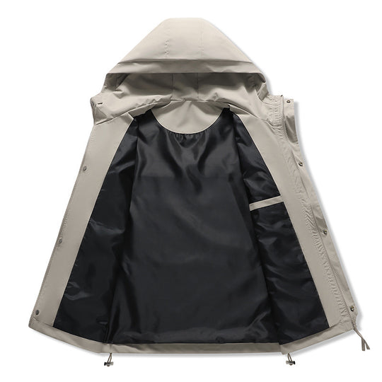 Damen technische Outdoor-Jacke mit verstellbarem Kapuzendesign und praktischen Taschen R&B