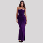 Damen Elegantes Abendkleid mit tiefem Dekolleté und drapierten Details R&B
