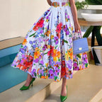 Damen Maxikleid mit schickem Floral-Design und tailliertem Schnitt R&B