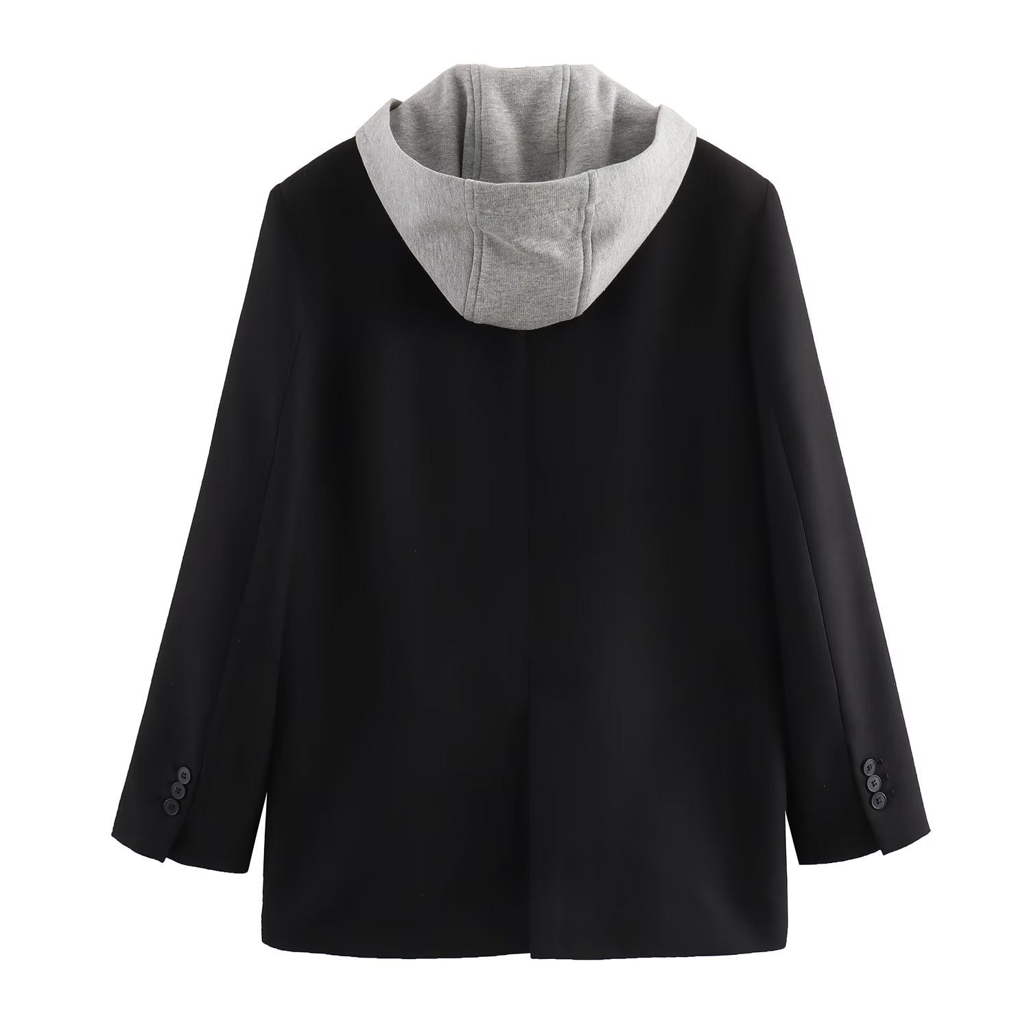 R&B | Abnehmbarer Kapuzenblazer Damen - Lässig - Unifarben