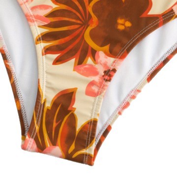 Damen Eleganter Blumenmuster Einteiler Badeanzug R&B