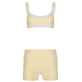 Damen Sportliches Zweiteiliges Set aus bequemem Material mit verstellbaren Trägern R&B