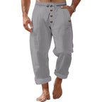 Herren lockere Strandhose mit verstellbarem Kordelzug und praktischen Seitentaschen R&B