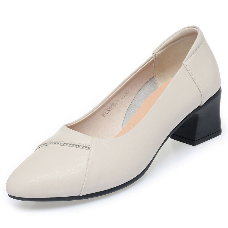 Damen Bequeme Pumps mit elegantem Blockabsatz und klassischem Design R&B
