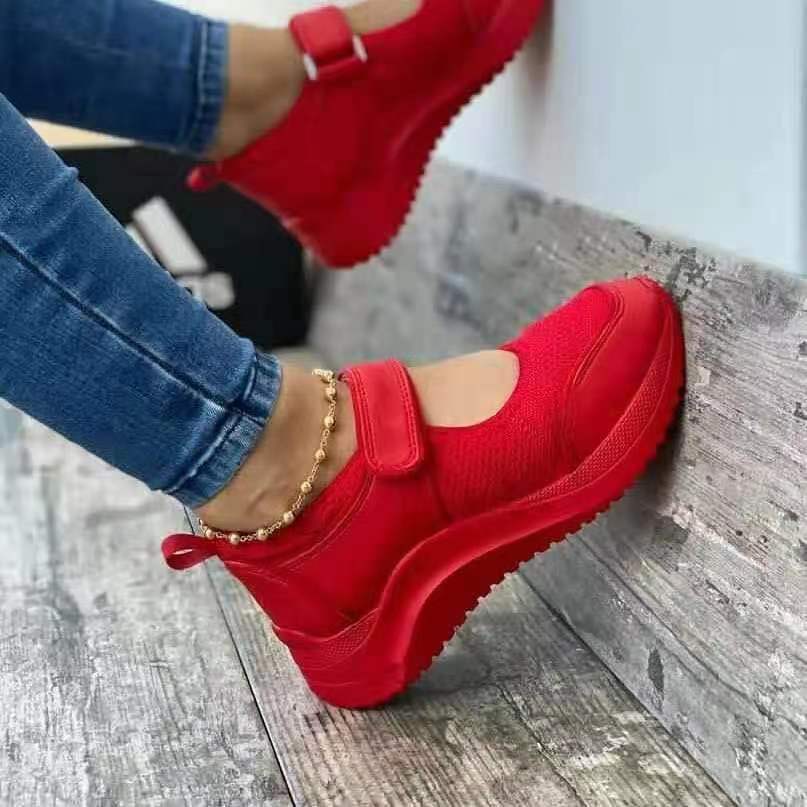 Damen modische und komfortable Klettschuhe mit atmungsaktivem Obermaterial R&B