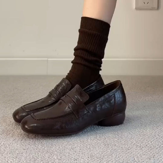 Damen Mokassins mit elegantem Riemen und bequemer Sohle R&B