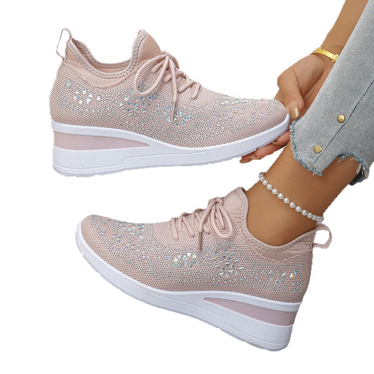 Damen Komfortable Sneaker mit modischem Netzdesign R&B