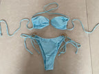 Damen Bandeau-Bikini mit goldenen Akzenten R&B