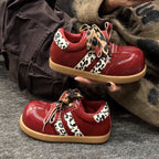 Damen Sportliche Sneakers mit modischem Animalprint und innovativem Schnürsystem R&B