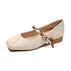 Damen Ballerinas mit eleganter Schnallenakzent und klassischem Design