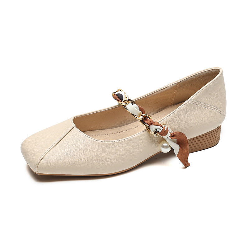 Damen Ballerinas mit eleganter Schnallenakzent und klassischem Design