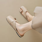 Damen Bogen-Sandalen mit trendy Riemen und komfortabler Fußbettgestaltung