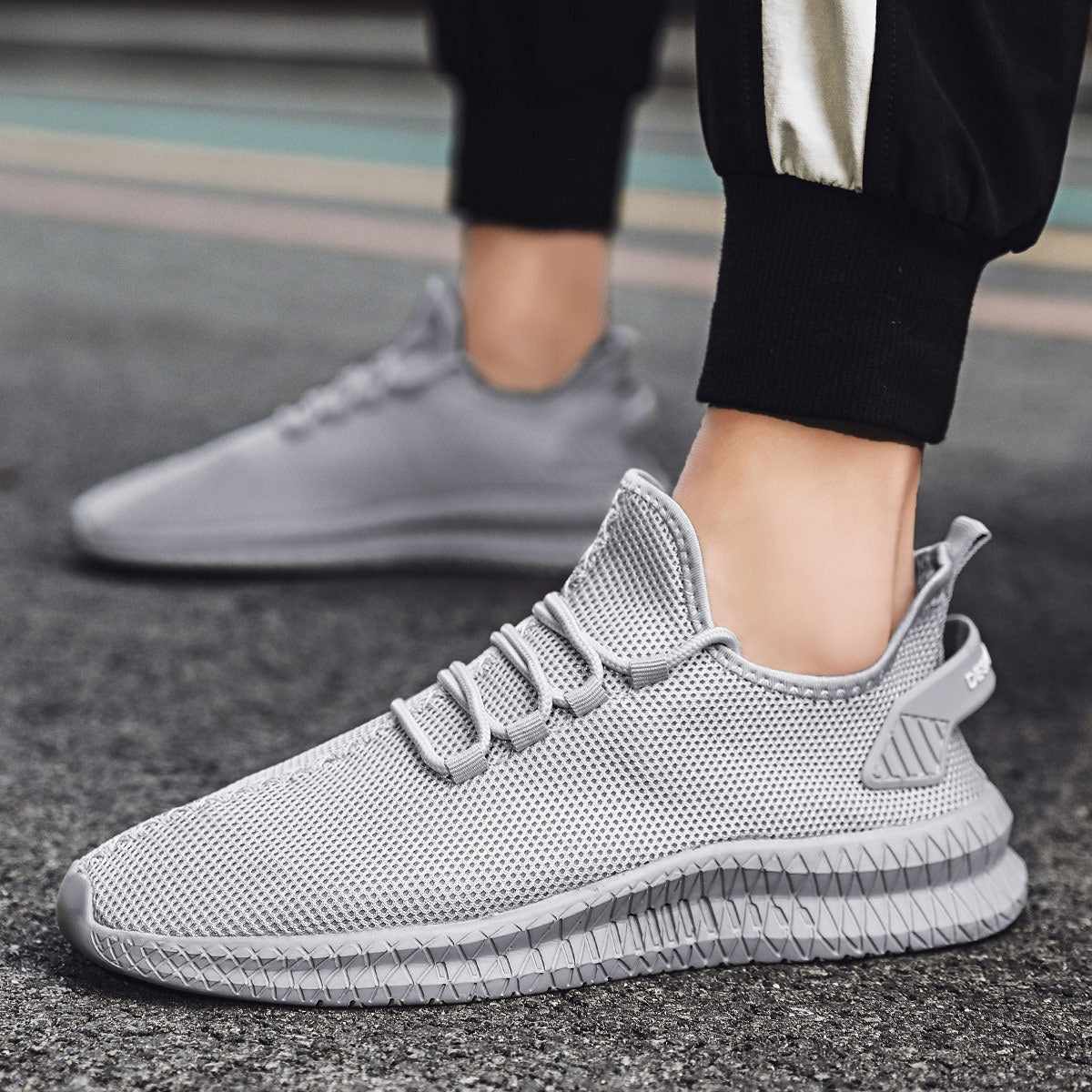 Damen Atmungsaktive Lauf-Sneaker mit elastischer Schnürung R&B
