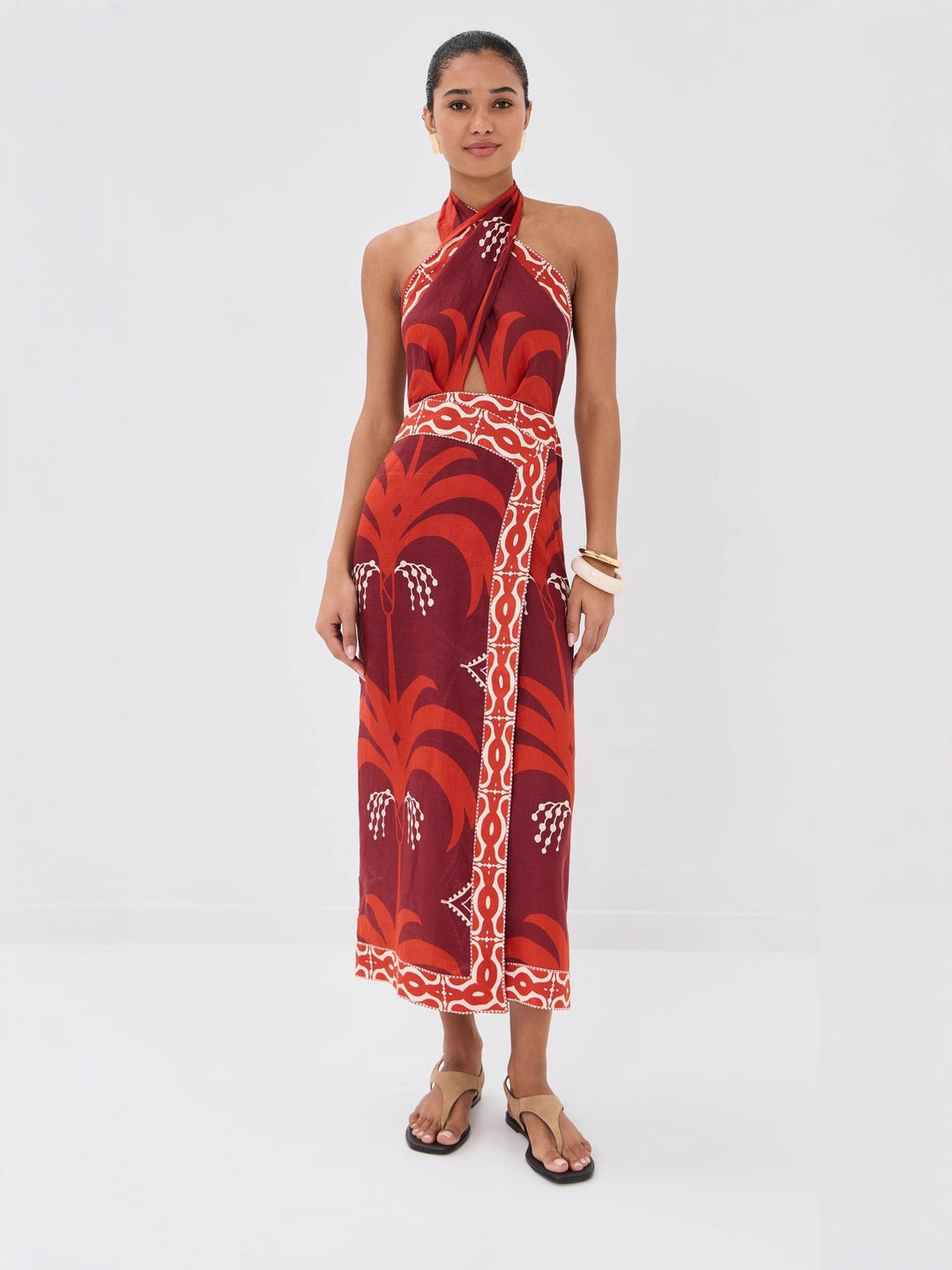 Damen Maxi-Kleid mit exklusivem Boho-Design R&B