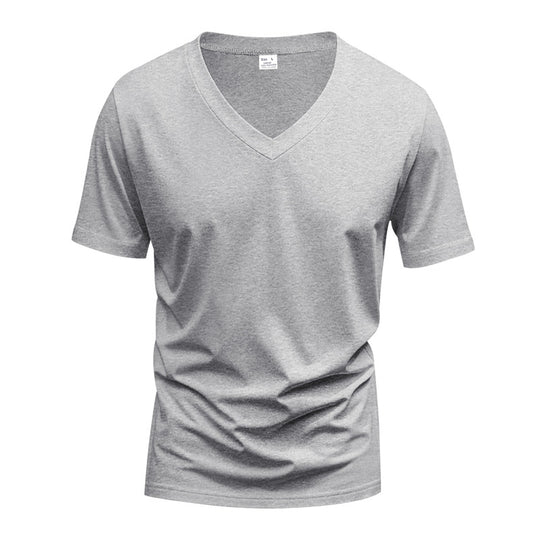 Herren nan V-Ausschnitt Funktionsshirt aus leichtem Interlock mit figurnahem Schnitt R&B