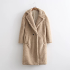 R&B | Langer Damen-Teddy-Mantel Warme
