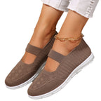Damen Atmungsaktive und flexible Ballerinas mit elastischem Riemen R&B