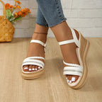 Damen Wedge-Sandalen mit elegantem Riemendesign R&B