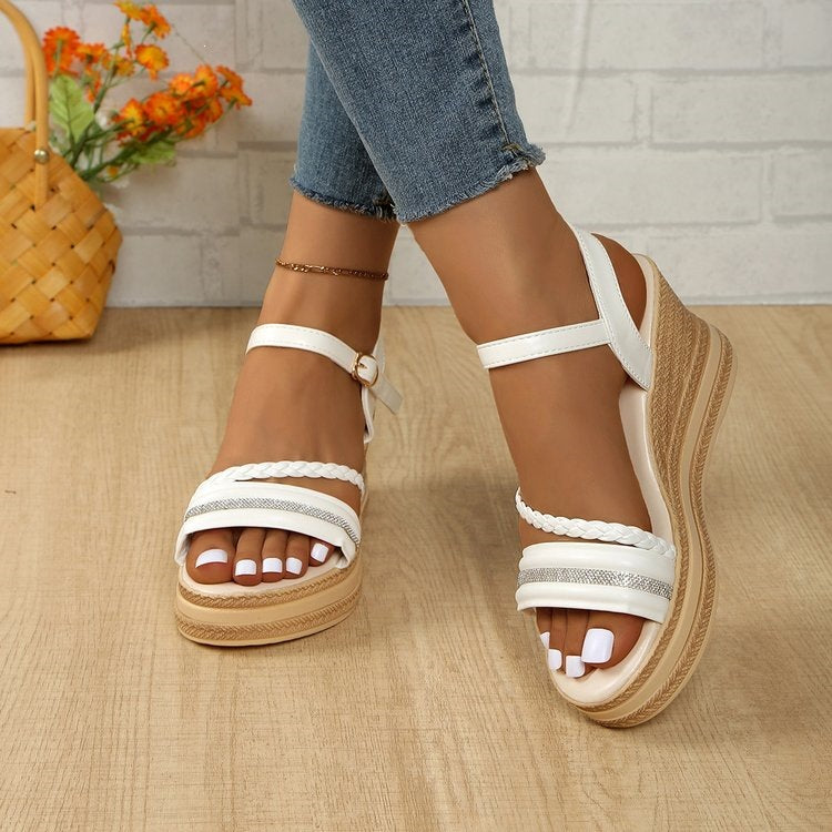 Damen Wedge-Sandalen mit elegantem Riemendesign R&B