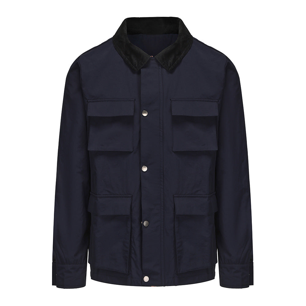 Herren funktionale Utility-Jacke mit praktischen Taschen R&B