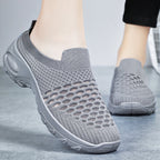 Damen Slip-On Sportschuhe mit atmungsaktivem Strickoberteil und flexibler Sohle R&B