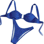 Damen Bikini mit gepolstertem Oberteil und verspieltem Punktedesign R&B