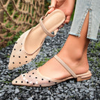 Damen Elegante Slingback-Schuh mit modischem Punkten-Design R&B