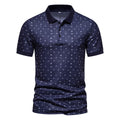 Herren Polohemd mit stilvollem Allover-Muster