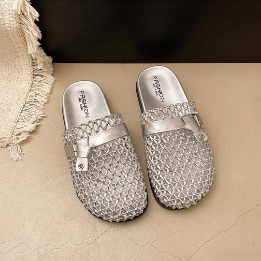 Damen moderne Slipper mit innovativem Waben-Design R&B