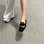Damen Ballerinas mit modischem Knotendesign R&B