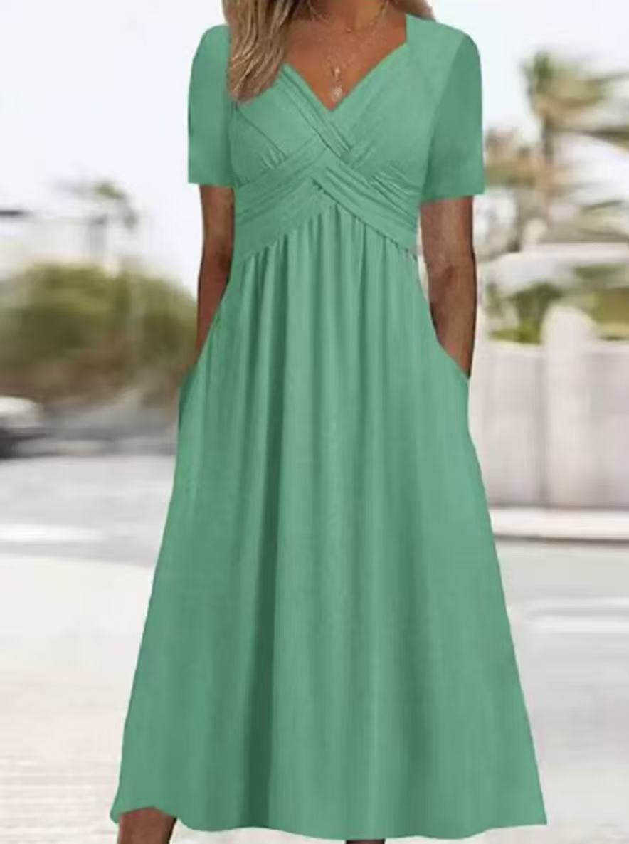 Damen lockeres Maxi-Kleid R&B