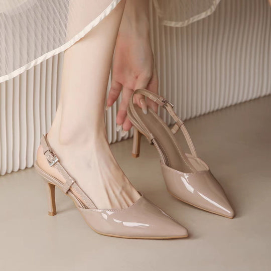 Damen Slingback Pumps mit spitzem Zehenbereich und elegantem Riemchen R&B