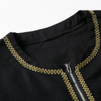Herren elegantes Tunika-Kleid mit feinen Stickdetails