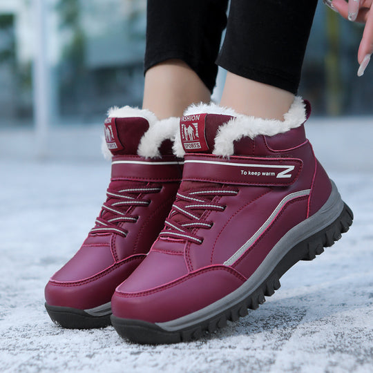 Damen Isolierte Winterstiefel mit rutschfester Profilsohle und warmem Innenfutter R&B