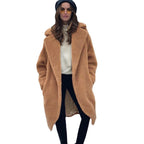 Damen modischer Teddy-Mantel R&B
