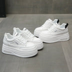 Damen Plateau Sneakers mit ergonomischer Sohle und modischem Design