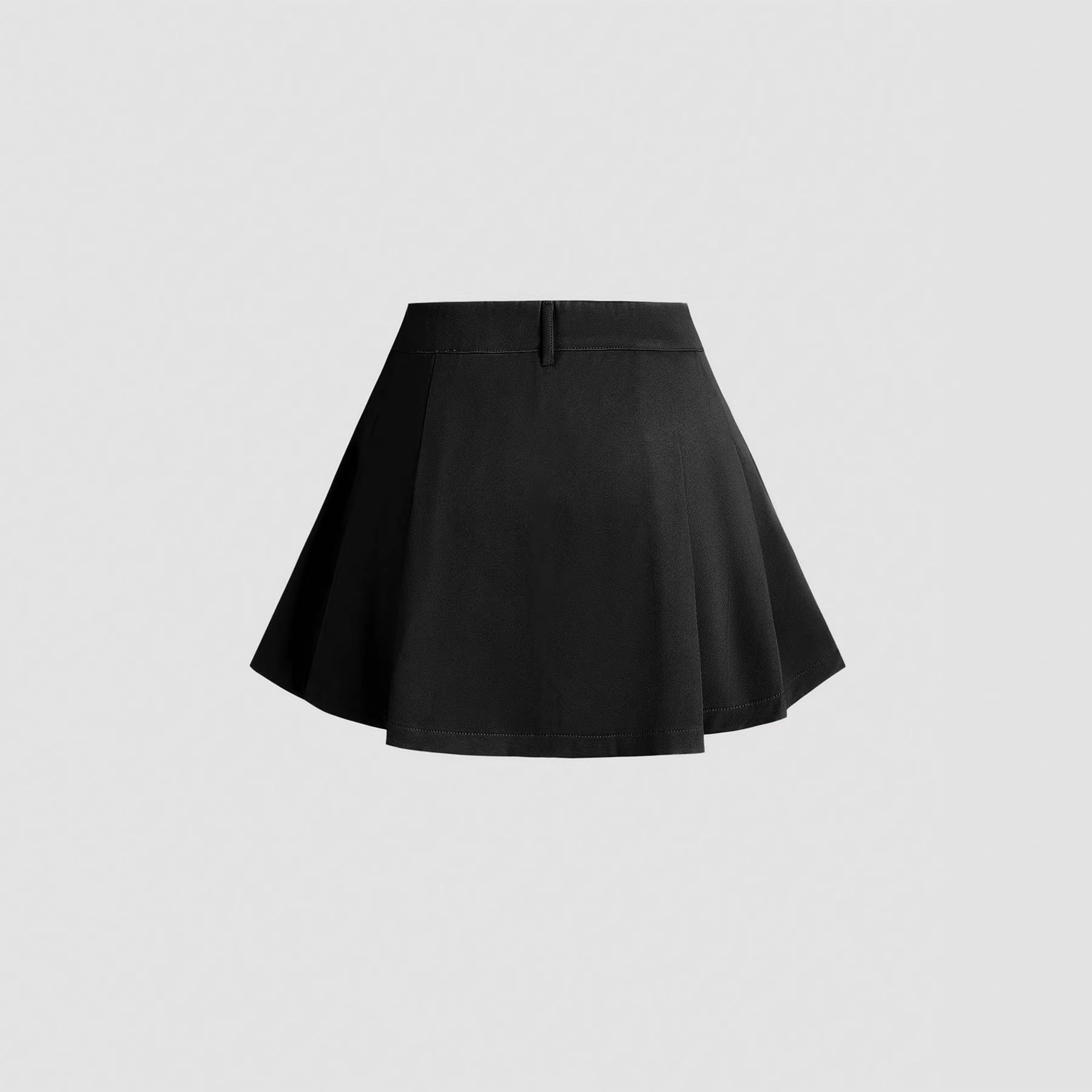 Damen Plissierter Minirock mit angedeutetem Bund R&B