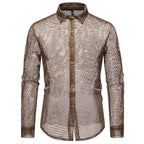 Herren Mesh-Hemd aus hochwertigem Material mit innovativem Design
