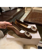 Damen elegante Ballerinas mit funkelndem Strassbesatz R&B