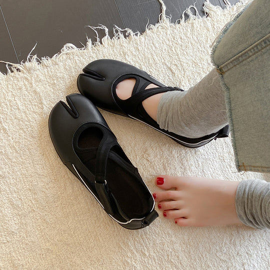 Damen Sportliche Ballerinas mit flexiblem Riemchen und atmungsaktivem Obermaterial R&B