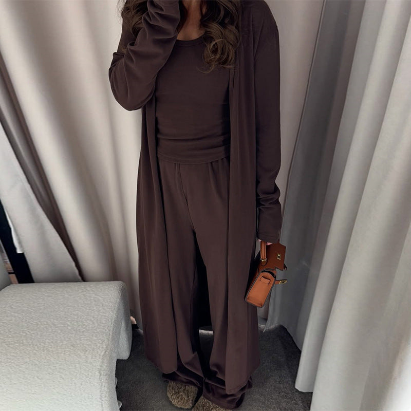 Damen elegantes Lounge-Set mit Cardigan R&B