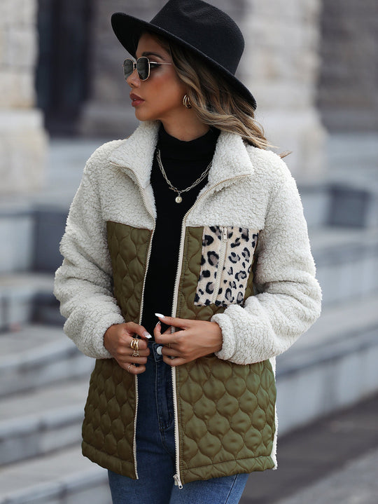 R&B | Damen Wende-Fleecejacke mit Subtilen Tiermotiven
