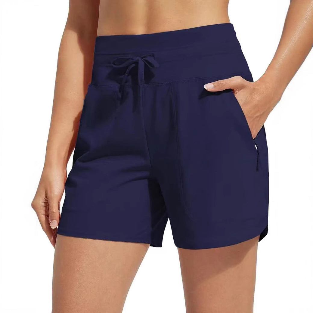 Damen Performance aktive Shorts mit integriertem Boxershorts-Futter R&B