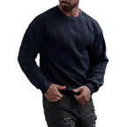 Herren Strickpullover mit strukturiertem Muster
