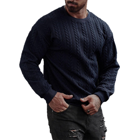 Herren Strickpullover mit strukturiertem Muster R&B