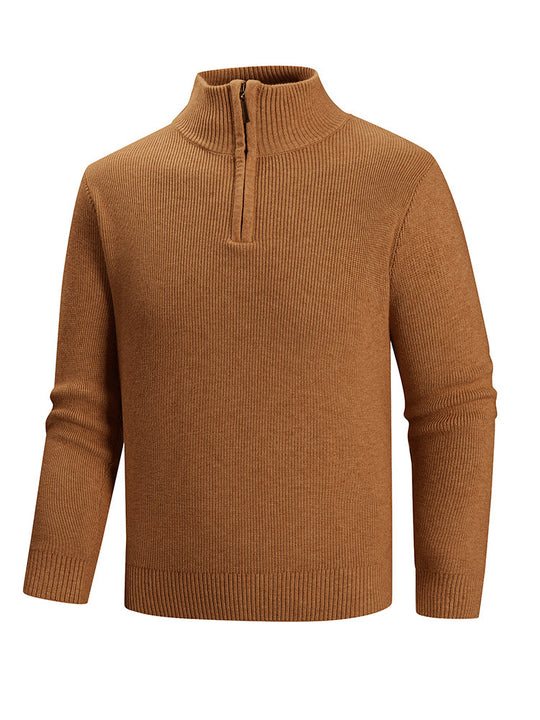 Herren Strickpullover mit hohem Kragen R&B
