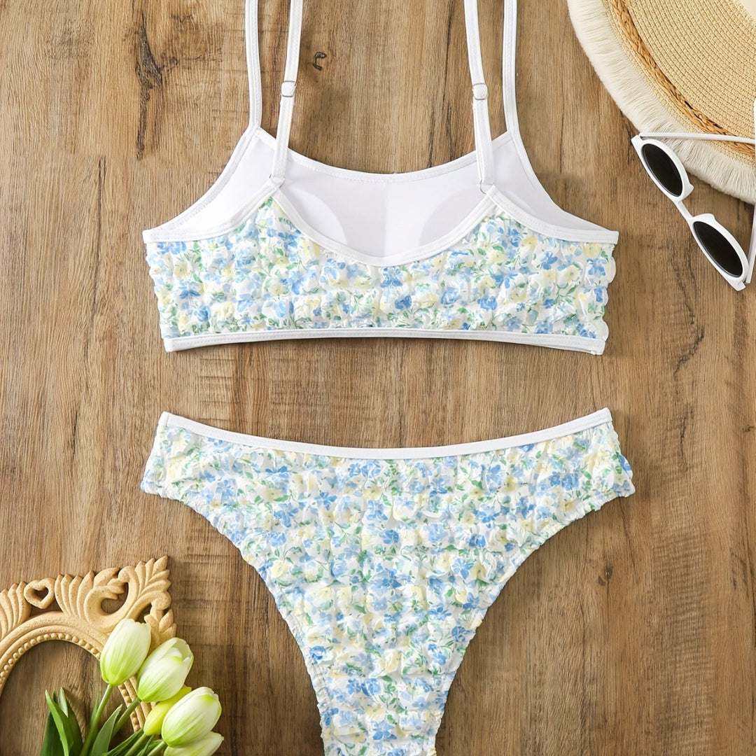 Damen Bikini-Set mit elegantem Blumendesign R&B