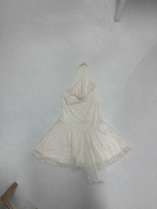 Damen Halterkleid mit fließendem Schnitt und Rüschendetails R&B